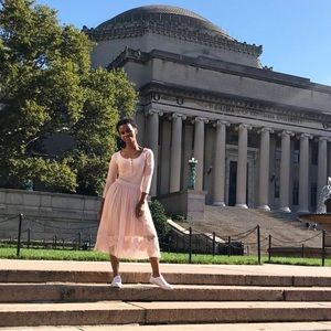 pink forever 21 tulle skirt